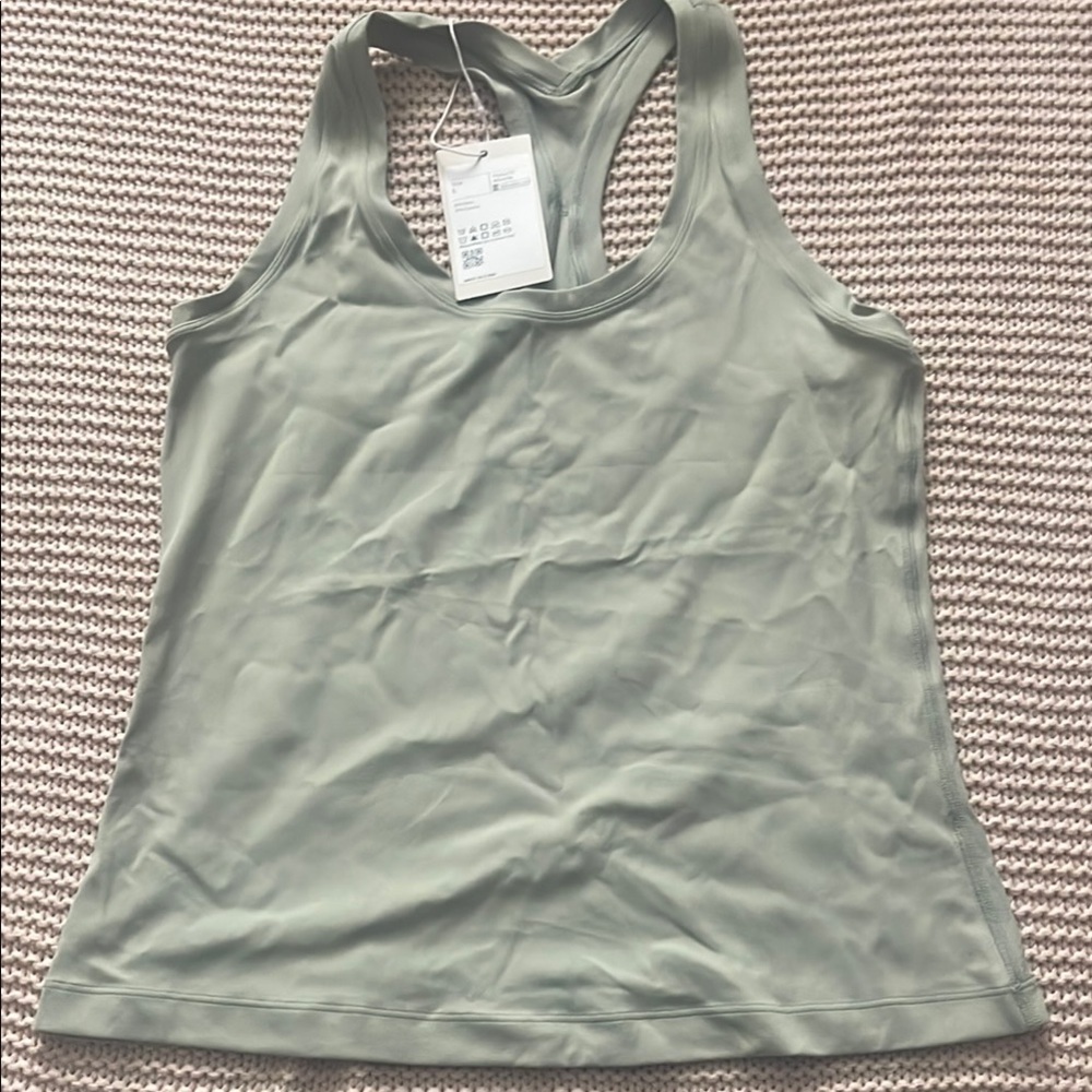 HALARA Green Fitted Sleeveless Tank Top